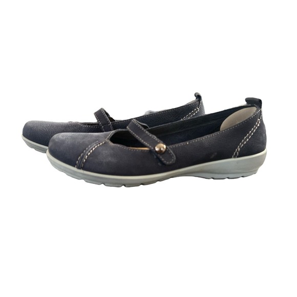 Hotter Comfort Concept Womens Blue Leather Slip On Shoe Size 7.5‎ - Picture 1 of 7